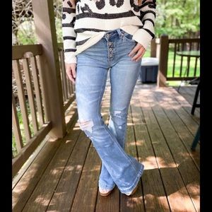 KanCan Bootcut Flare Button Fly Jeans size 15